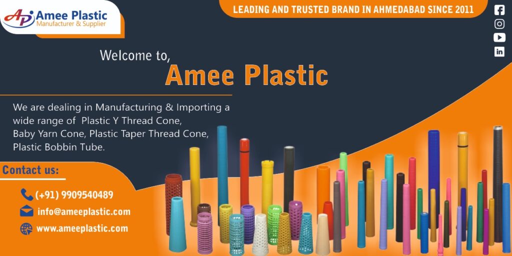 Manufacturer of Plastic Thread cone, Yarm cone, Bobbin tube in Ahmedabad